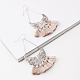 Antique Silver Plated Dangle Earrings EJEW-L197-33C-5