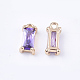 Transparent Glass Charms GLAA-T007-13C-2