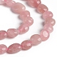 Granos naturales de abalorios de cuarzo rosa G-D0002-D63-3