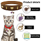 Natural Amethyst Pet Collar Charms HJEW-PH01731-3