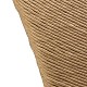 織わらロープのネックレスディスプレイの胸像  淡い茶色  225x200x115mm NDIS-C003-1-3