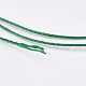 ポリエステル糸  カスタム織りジュエリー作りのために  グリーン  1.2mm  約170m /ロール NWIR-K023-1.2mm-01-2