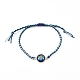 Bracelets réglables en perles tressées en fil de nylon bicolore BJEW-JB05960-03-1