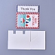 創造的なポータブル折りたたみ紙の引き出しボックス  ジュエリーキャンディーウェディングパーティーギフト包装箱  長方形  クリスマステーマ  カラフル  箱：8.4x6x3センチメートル CON-D0001-06B-4
