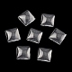 Transparentem Glas Quadrat Cabochon&nbsp;GGLA-S022-10mm-4