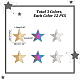 Unicraftale 36pcs 3 couleurs placage ionique (ip) 304 pendentifs en acier inoxydable STAS-UN0044-92-3