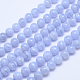 Grade A Natural Blue Lace Agate Round Bead Strands G-L417-09-10mm-1