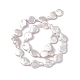 Perles de perles de keshi naturelles baroques PEAR-N020-L35-5