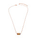 Модное простое настоящее позолоченное латунное ожерелье с тремя кольцами (удлинители цепочки в случайном стиле) JN05A-3