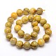 Dyed Round Natural Crazy Agate Beads Strands G-L312-02-3