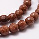 Synthetic Goldstone Beads Strands G-D840-48-8mm-3