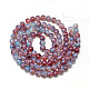 Chapelets de perles en verre peint X-DGLA-Q023-6mm-DB69-2