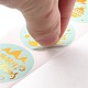 Christmas Themed Flat Round Roll Stickers DIY-B045-17A-5