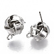Iron Stud Earring Findings IFIN-T014-09P-NR-2