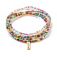 Bracelets de cheville en perles de rocaille en verre AJEW-AN00469-1