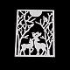 Rectángulo con renos de navidad / marco de ciervo plantillas de troqueles de corte de acero al carbono DIY-F032-02-3
