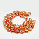 Electroplate Glass Beads EGLA-D027-03-2