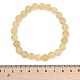 Bracciali perline stirata citrino naturale&nbsp;BJEW-I253-8mm-21-6