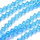 Faceted Bicone Imitation Austrian Crystal Glass Bead Strands G-PH0007-10-6mm-2