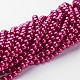 Glass Pearl Beads Strands HY-8D-B37-3