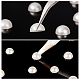 2 Colors ABS Plastic Imitation Pearl Cabochons & No Hole Beads MRMJ-PH0001-47-3