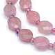 Chapelets de perles aux fraises en quartz naturel G-L552K-01A-2