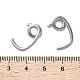 Фурнитура для сережек из нержавеющей стали 304 STAS-L282-001P-3