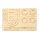 Tavole di design per braccialetti in legno rettangolari TOOL-YWC0003-01-2