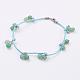 Natural Green Aventurine Anklets AJEW-AN00213-03-1
