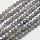 Chapelets de perles rondes en labradorite naturelle X-G-I156-01-6mm-1