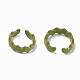 Spray Painted Alloy Cuff Rings RJEW-T011-16-RS-2
