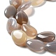 Natürlichen graue Achat Perlen Stränge G-L242-31-4