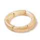Bracelets extensibles en perles de tube acrylique X-BJEW-JB07774-02-1