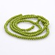 Imitation Jade Glass Faceted Rondelle Beads Strands GLAA-A024A-07-2