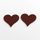 Dyed Heart Wood Pendants WOOD-R240-42-2