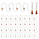 PH PandaHall 64pcs Resin Earring Hooks 4colors Non-allergenic Earring Hooks Transparent Earring Findings Ear Wires Fish Hooks with Stainless Steel Round Beads Pendant Clasp for Diy Earrings Making RESI-PH0001-84-1