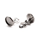 316 Stainless Steel Clip-on Earring Findings STAS-I187-02C-P-3