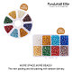 Perles de semences en verre rondes de style mélangé 6/0 SEED-PH0006-4mm-13-12
