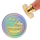 CRASPIRE Wax Seal Stamp Rabbit Sealing Wax Stamp Bunny 30mm Removable Brass Head Sealing Stamp with Wooden Handle for Birthday Invitations Gift Scrapbooking AJEW-WH0184-0264-1