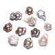 Perles de perles keshi nucléées naturelles baroques PEAR-S020-A02-1-1