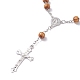 Braccialetti del rosario con perline di preghiera religiosa in stile 2 pz 2 BJEW-SZ0002-53-3