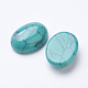 Cabochons turquoise vert synthétique G-F501-01-12x16mm-2