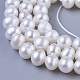 Hebras de perlas de perlas de agua dulce cultivadas naturales de papa PEAR-E007-4-5mm-AAA-3