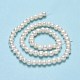 Fili di perle di perle d'acqua dolce coltivate naturali PEAR-F018-14-01-3