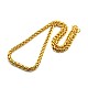 Fashionable 304 Stainless Steel Wheat Chain Necklaces for Men STAS-A028-N004G-1