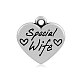 Coeur avec mot femme spéciale 316 inoxydable pendentifs en acier STAS-I061-142-1
