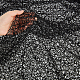 Fingerinspire 0.9x1.6 メートル黒スパイダーウェブ生地ハロウィン生地スパイダーメッシュポリエステル装飾生地衣服装飾用テーブルクロスハロウィン誕生日パーティー服装飾 DIY-FG0004-13-3