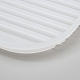 Stampi in silicone rettangolo con manico a strisce piatto piano X-DIY-L021-55-4
