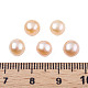 Perle di perle d'acqua dolce coltivate naturali semiforate PEAR-N020-06A-8