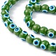 Perlas de vidrio pintadas para hornear DGLA-C001-02F-3